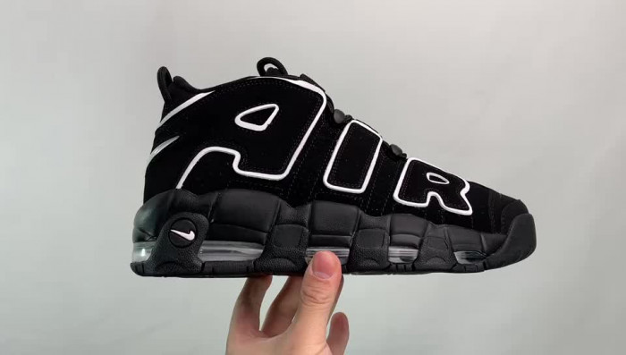 nike air more uptempo black white 414962-002