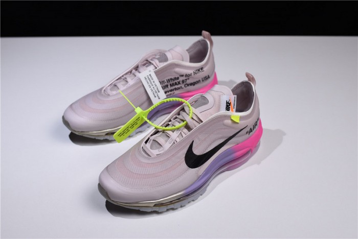 ow nike air max 97 rose aj4585-600