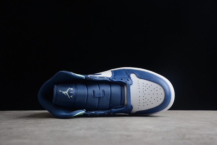 air jordan 1 mid blue mint 554724-413