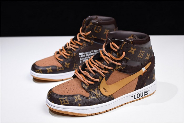 off-w x air jordan 1 x l&v aq0818-202