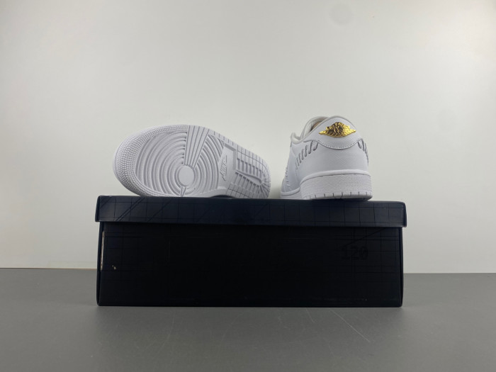 air jordan 1 low method of make sail metallic gold fn5032-100